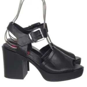 LONDON REBEL Stylish Black Women's Sandals size 40